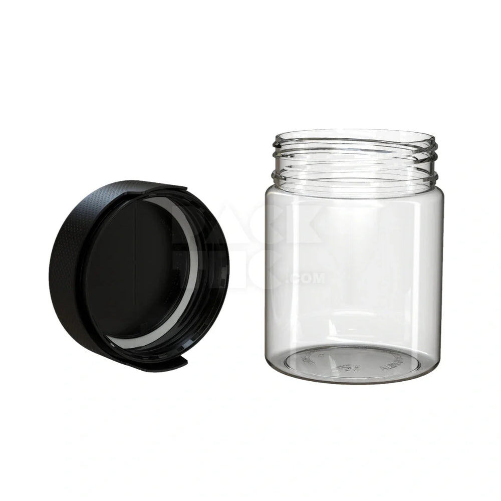 18.5oz aviator cr xl container clear natural black cap 60 count