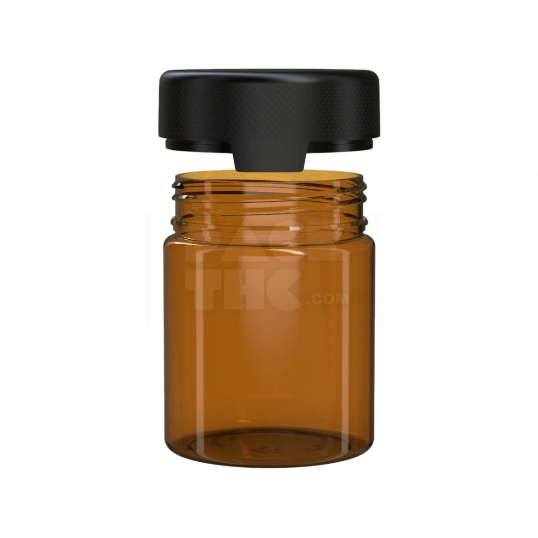 image 18.5oz aviator cr xl container translucent amber 60 count