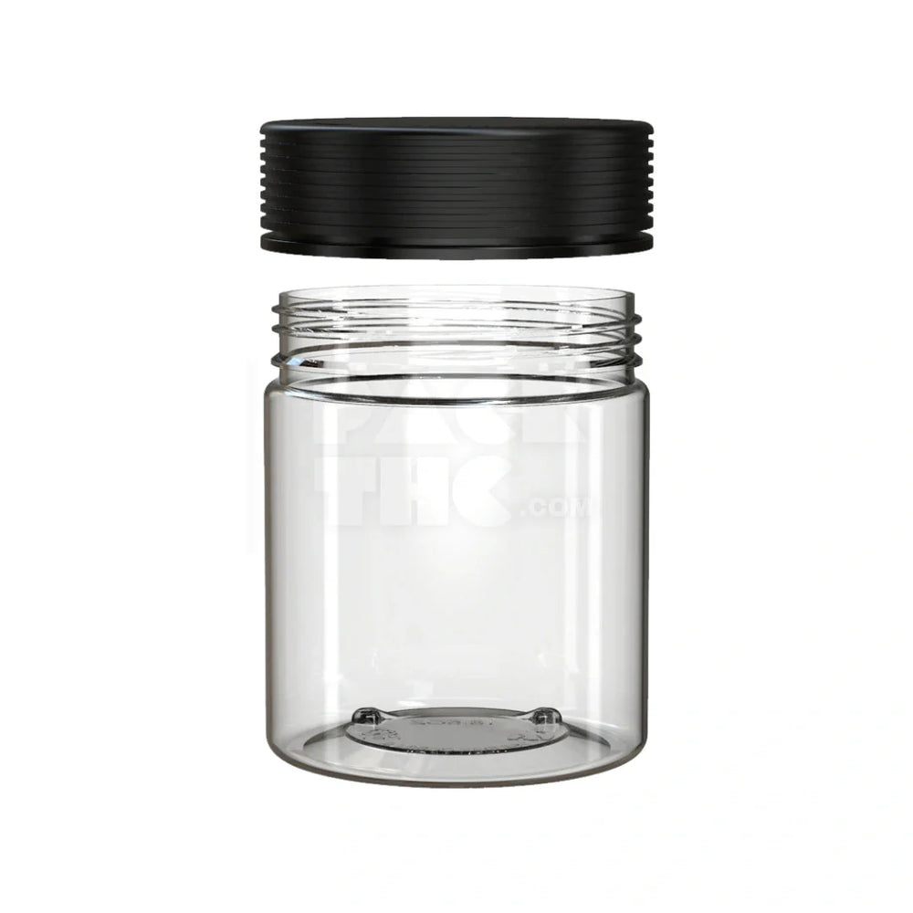 18.5oz 550cc spiral cr xl container clear natural black cap 60 count