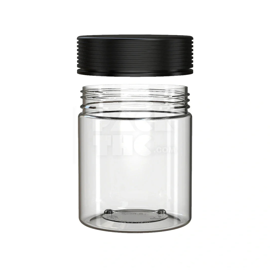image 18.5oz 550cc spiral cr xl container clear natural black cap 60 count