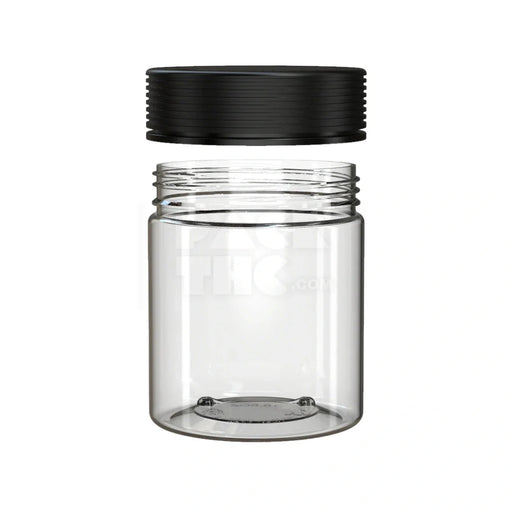 18.5oz 550cc spiral cr xl container clear natural black cap 60 count