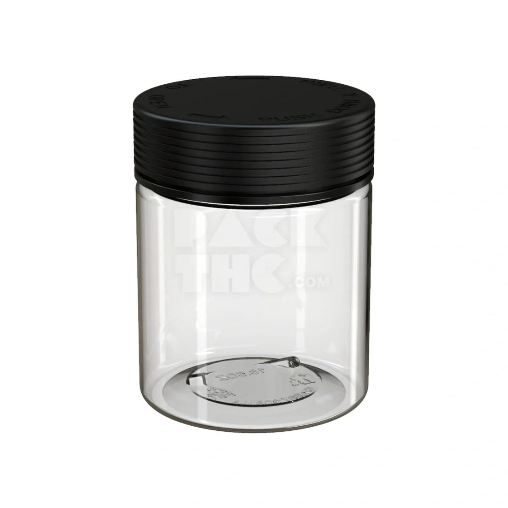 18.5oz 550cc spiral cr xl container clear natural black cap 60 count