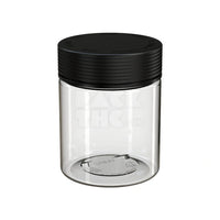 18.5oz 550cc spiral cr xl container clear natural black cap 60 count