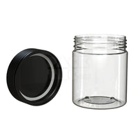 18.5oz 550cc spiral cr xl container clear natural black cap 60 count