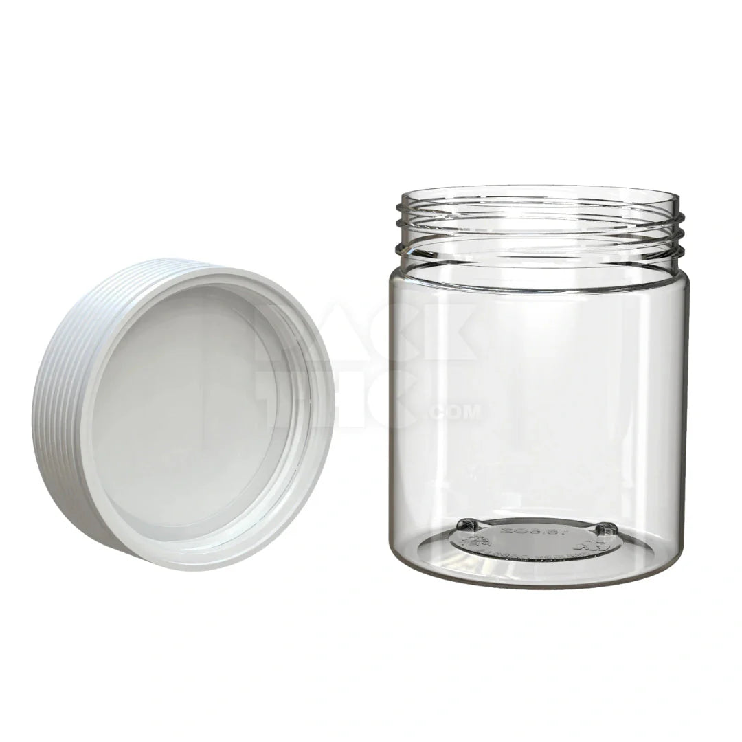 18.5oz 550cc spiral cr xl container clear natural white cap 60 count