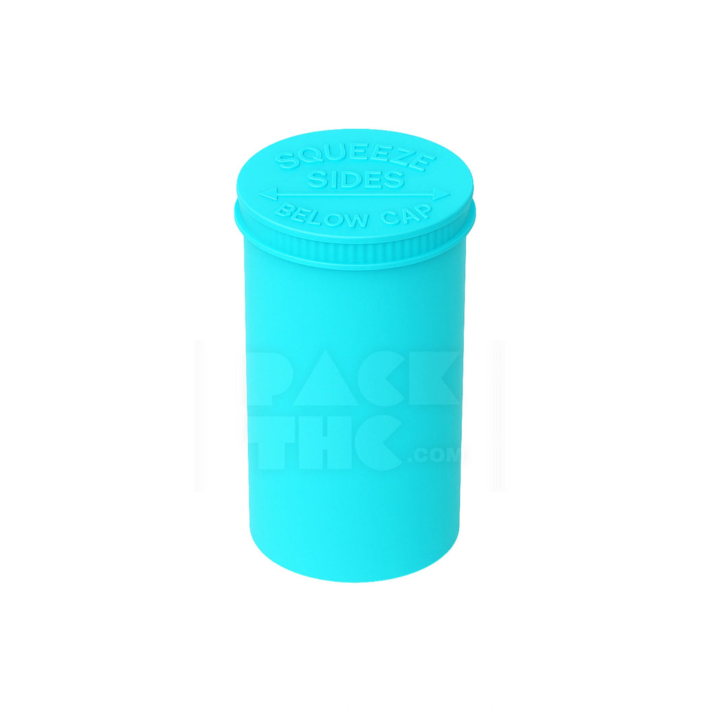 19 DRAM POP TOP VIAL - 1/8OZ - AQUA BLUE | Airtight Jar | PackTHC - (225)