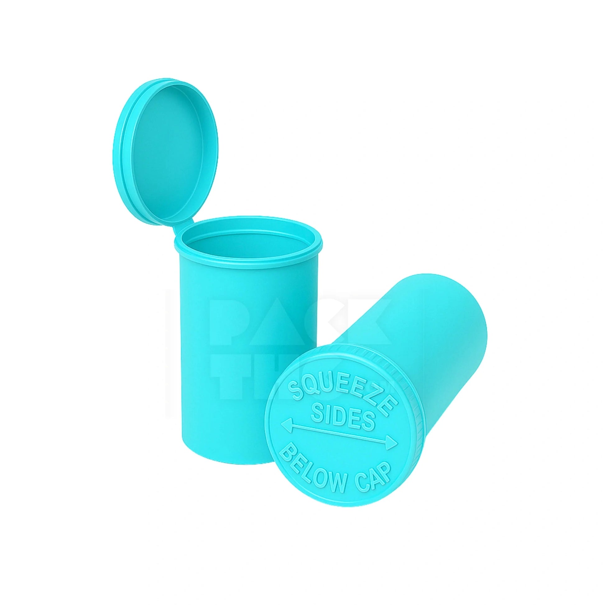 19 dram pop top vial 1 8oz aqua blue