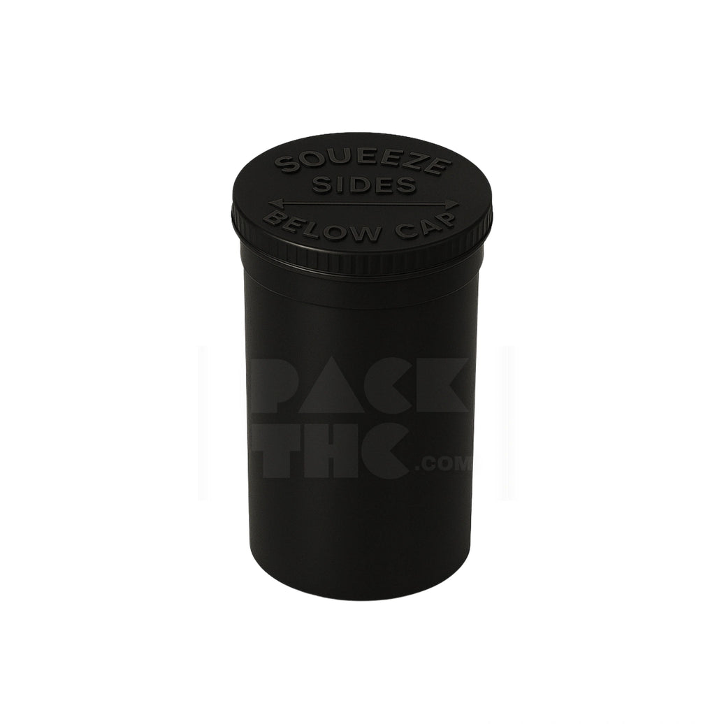 19 dram pop top vial 1 8oz black