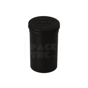 19 dram pop top vial 1 8oz black
