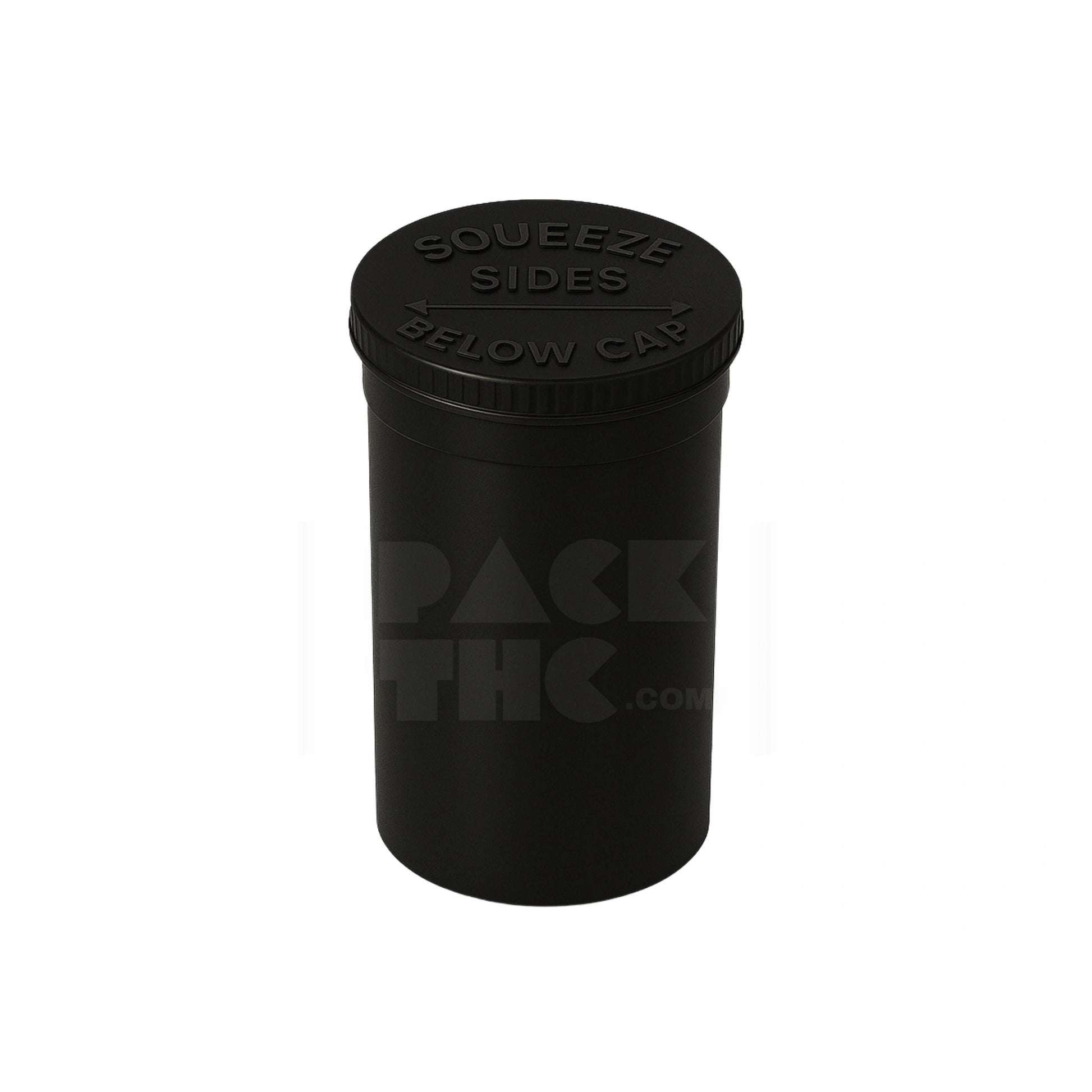 19 dram pop top vial 1 8oz black