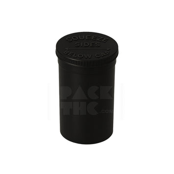 19 dram pop top vial 1 8oz black