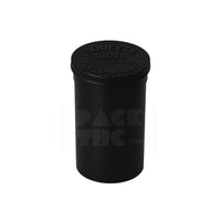 19 DRAM POP TOP VIAL - 1/8OZ - BLACK | Airtight Jar  - (225 Count)