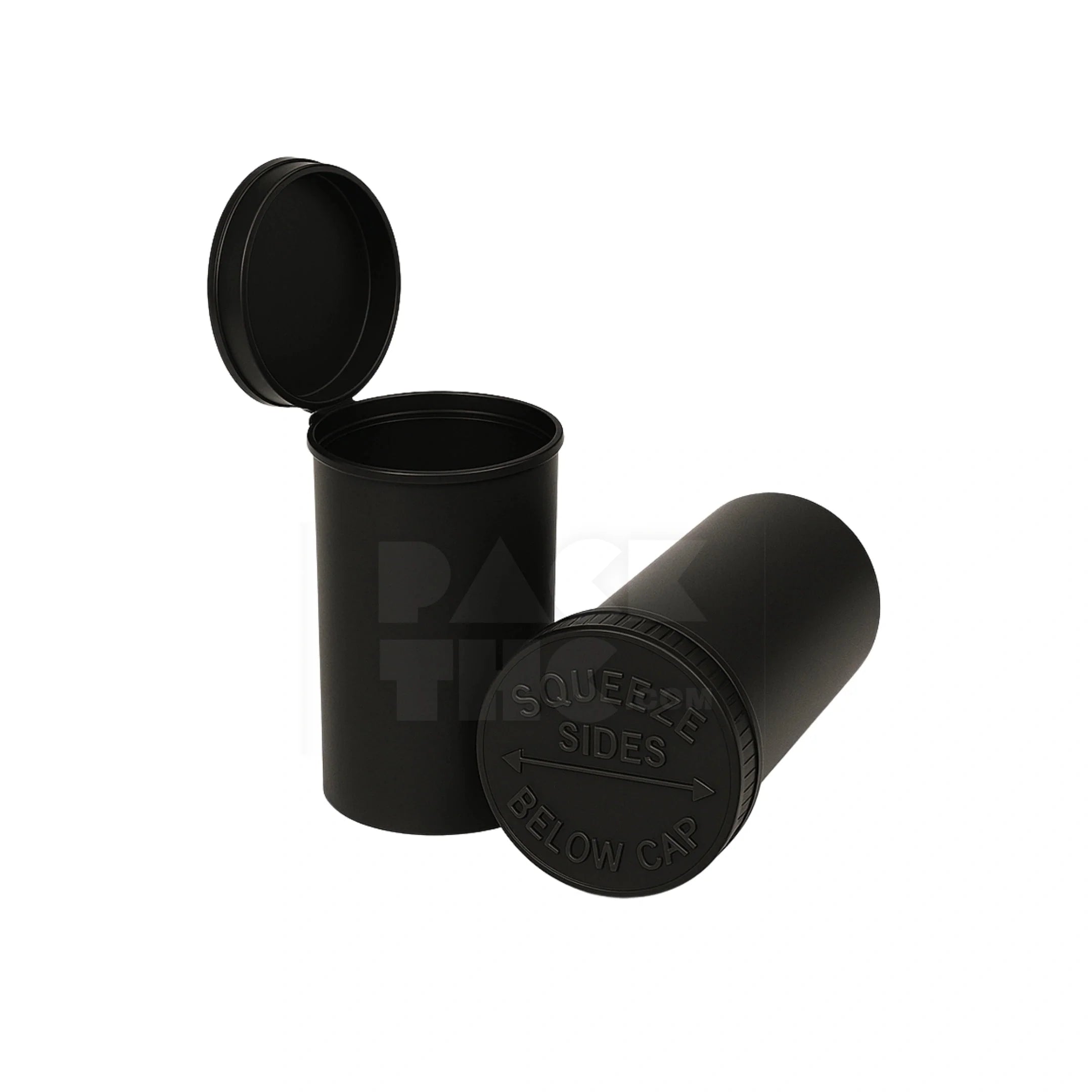 19 dram pop top vial 1 8oz black