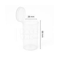 19 dram pop top vial 1 8oz clear
