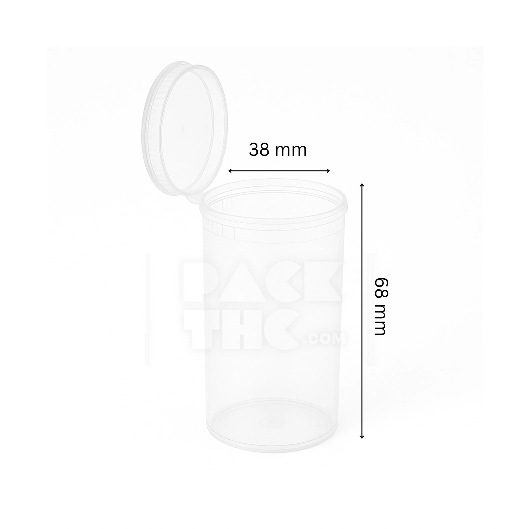 19 dram pop top vial 1 8oz clear