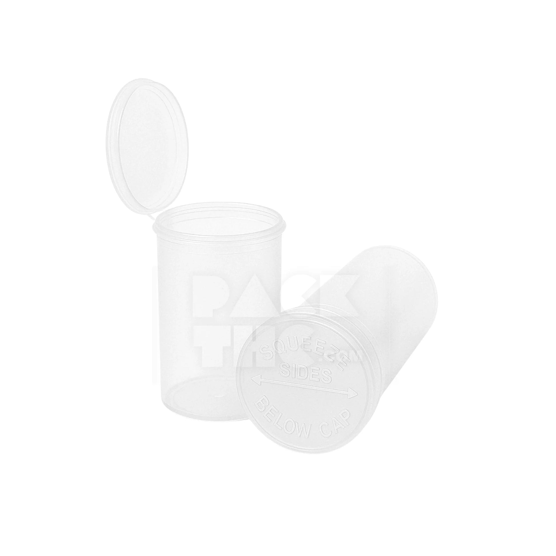 19 dram pop top vial 1 8oz clear