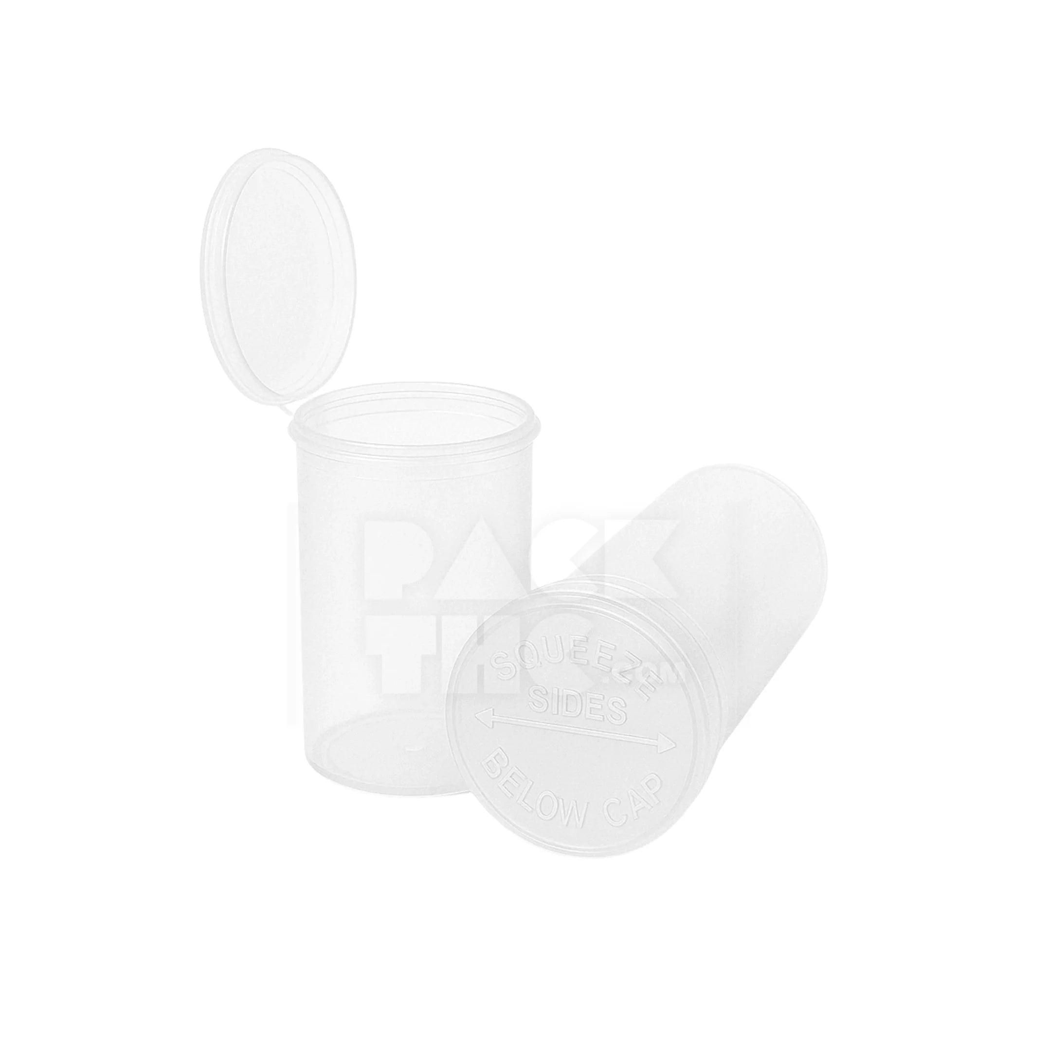 19 dram pop top vial 1 8oz clear