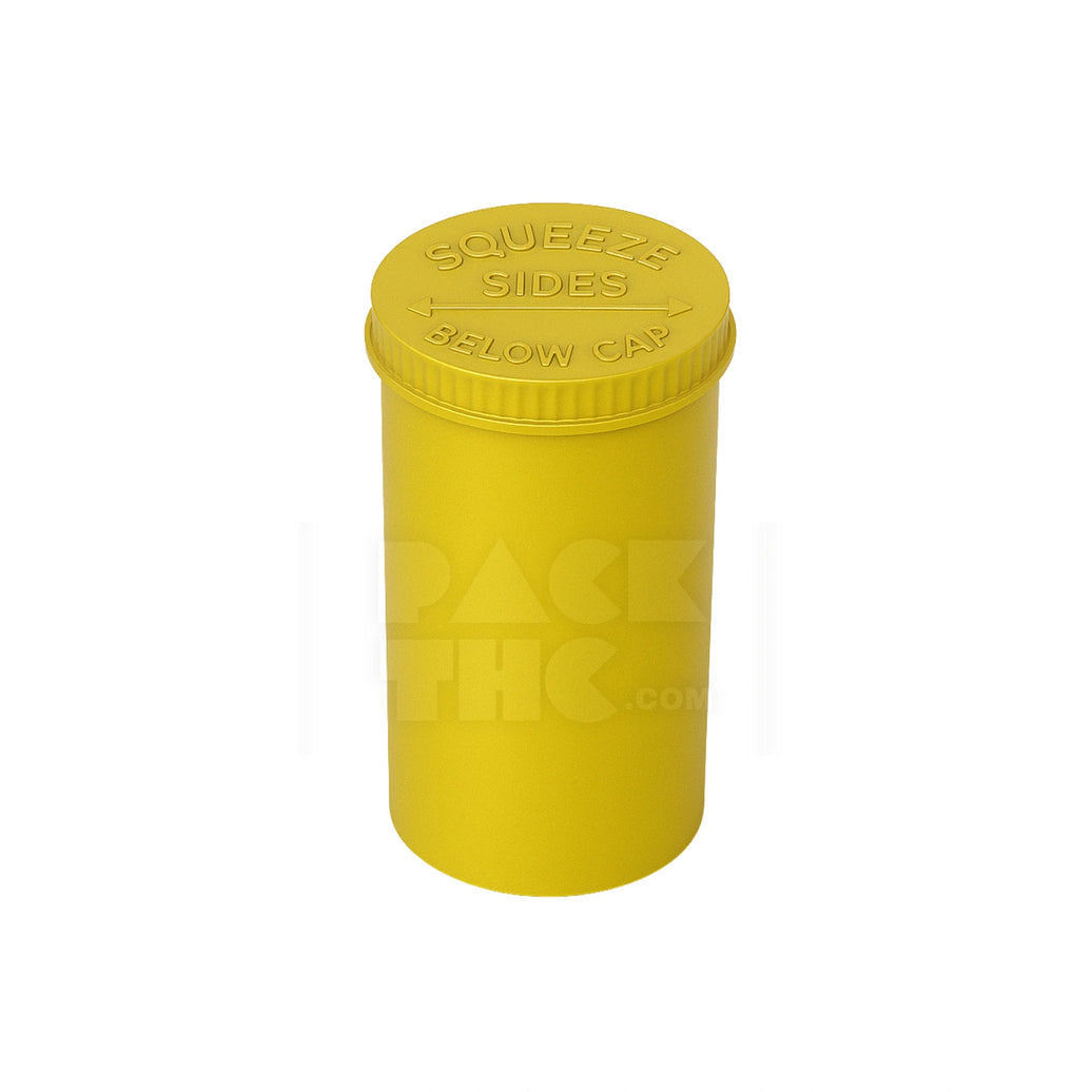 19 DRAM POP TOP VIAL - 1/8OZ - GOLDEN | Airtight Jar | PackTHC - (225)