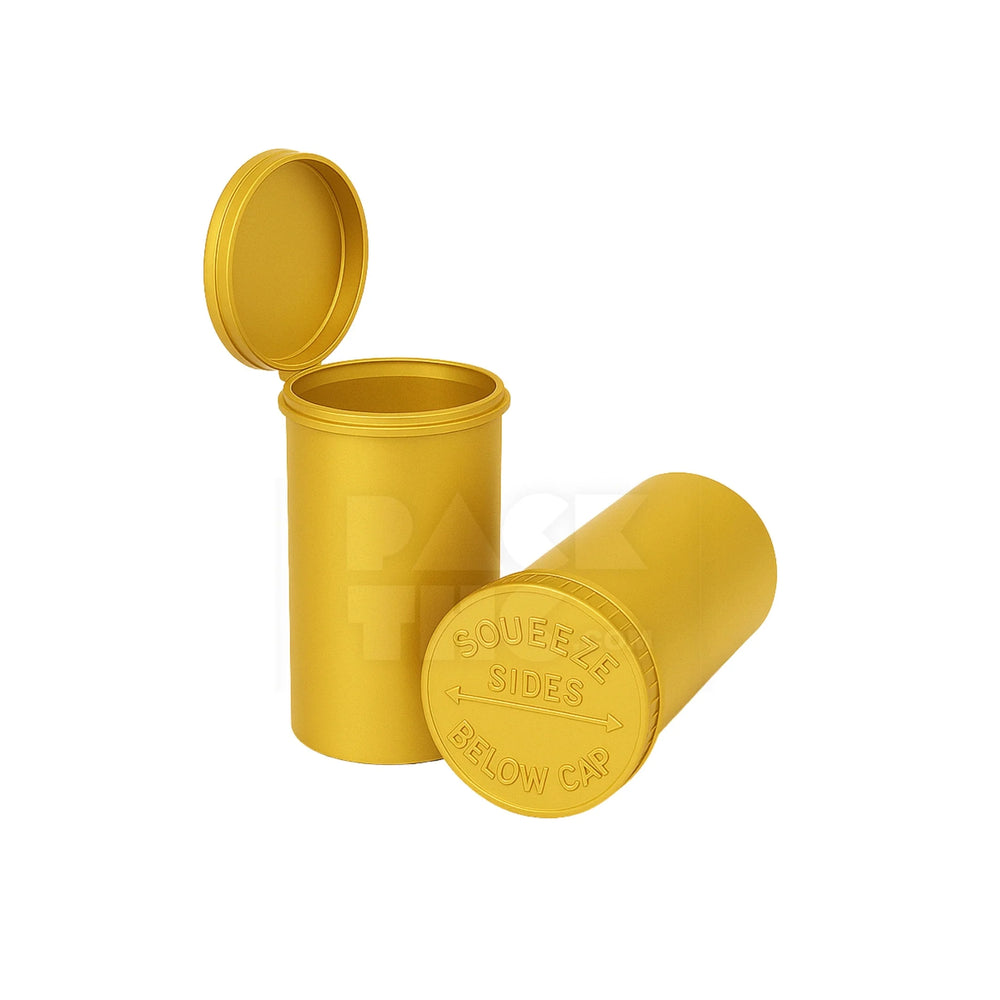 19 dram pop top vial 1 8oz golden