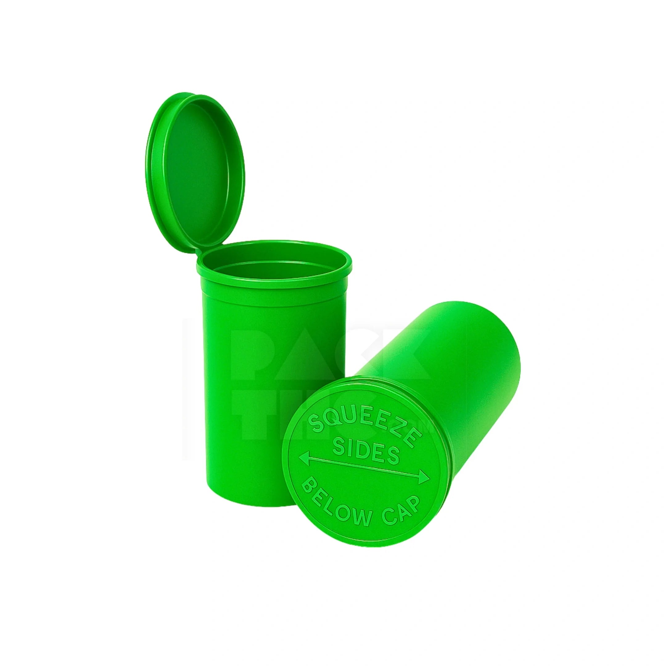 19 dram pop top vial 1 8oz green