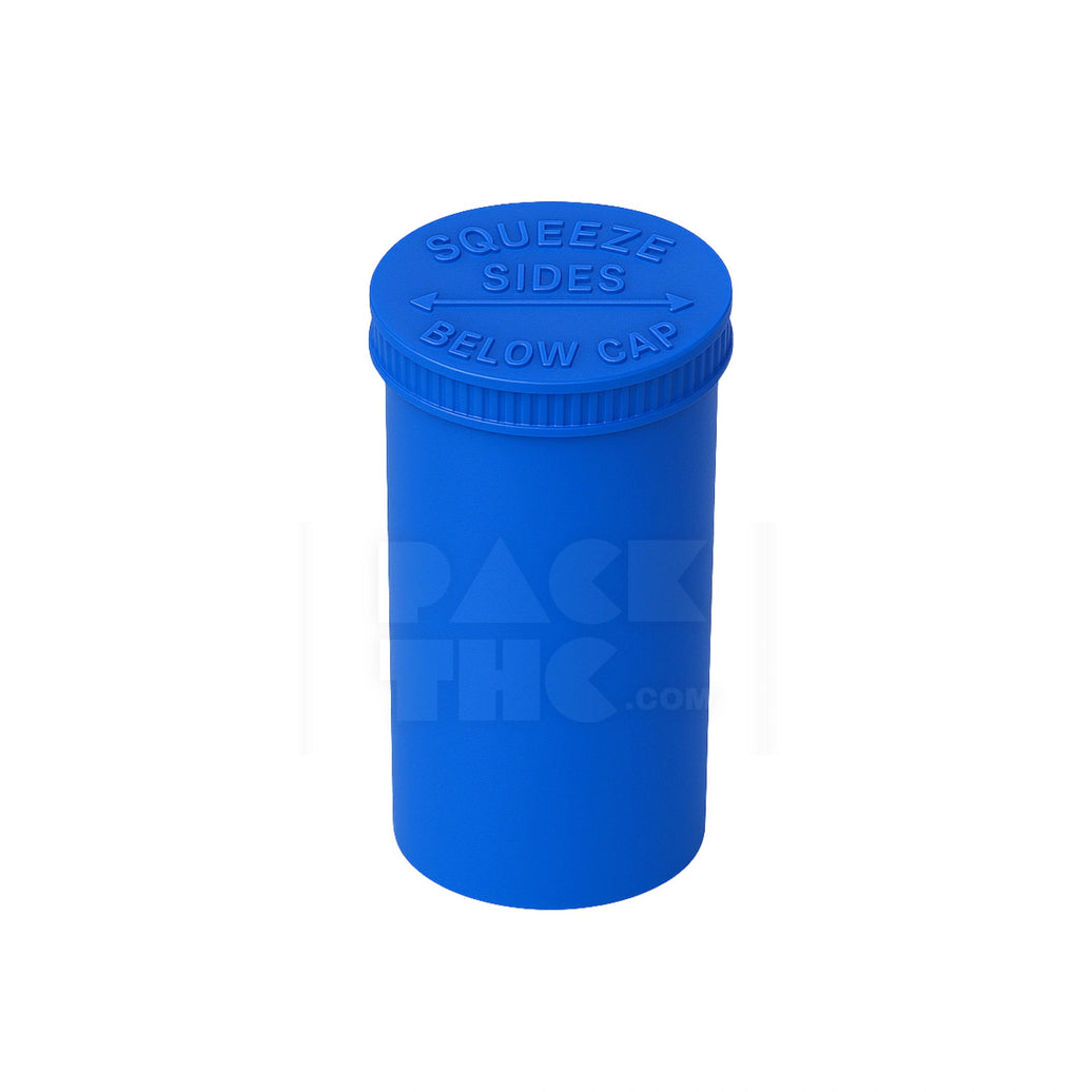 19 DRAM POP TOP VIAL - 1/8OZ - )OYAL BLUE | Airtight Jar | PackTHC - R(225