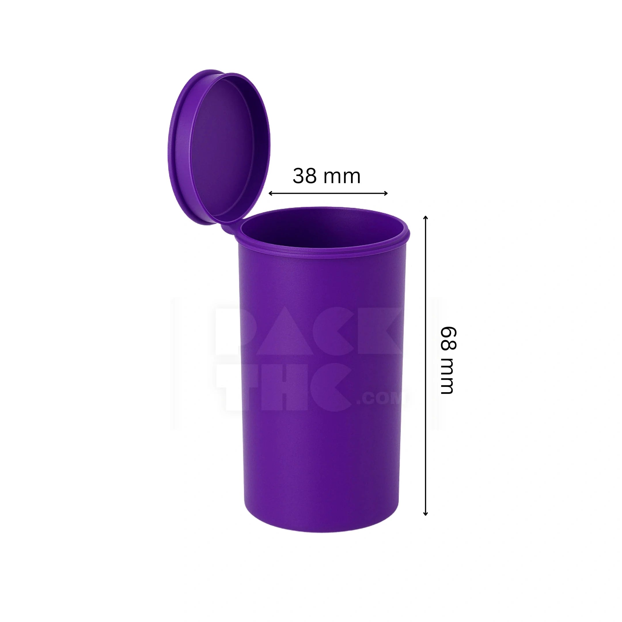 19 dram pop top vial 1 8oz purple