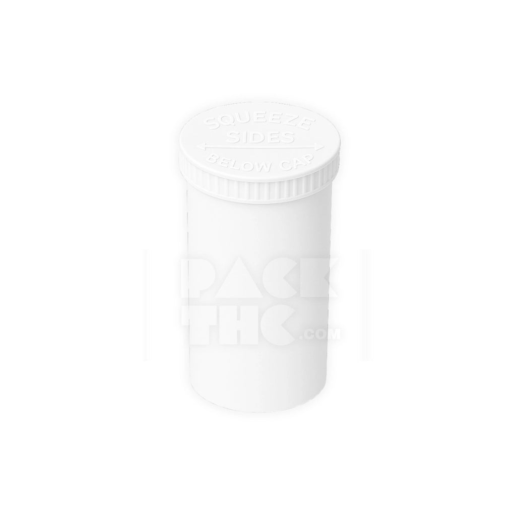 19 DRAM POP TOP VIAL - 1/8OZ - WHITE | Airtight Jar | PackTHC - (225)
