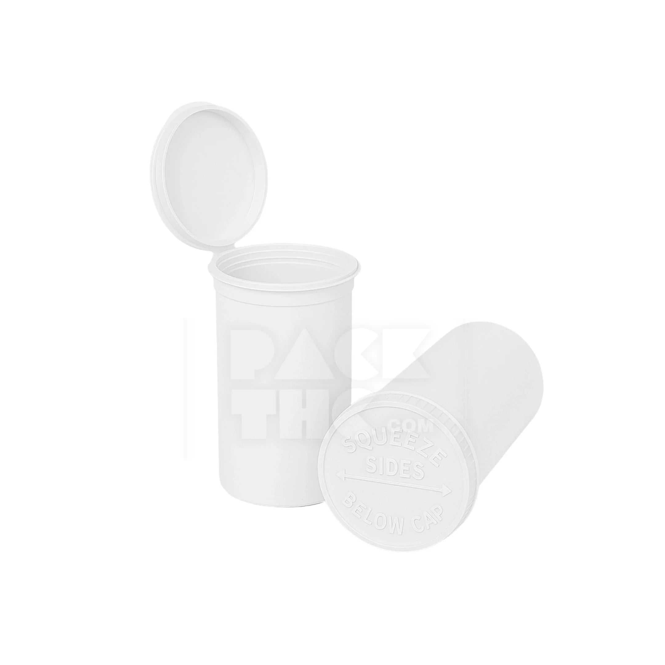 19 dram pop top vial 1 8oz white