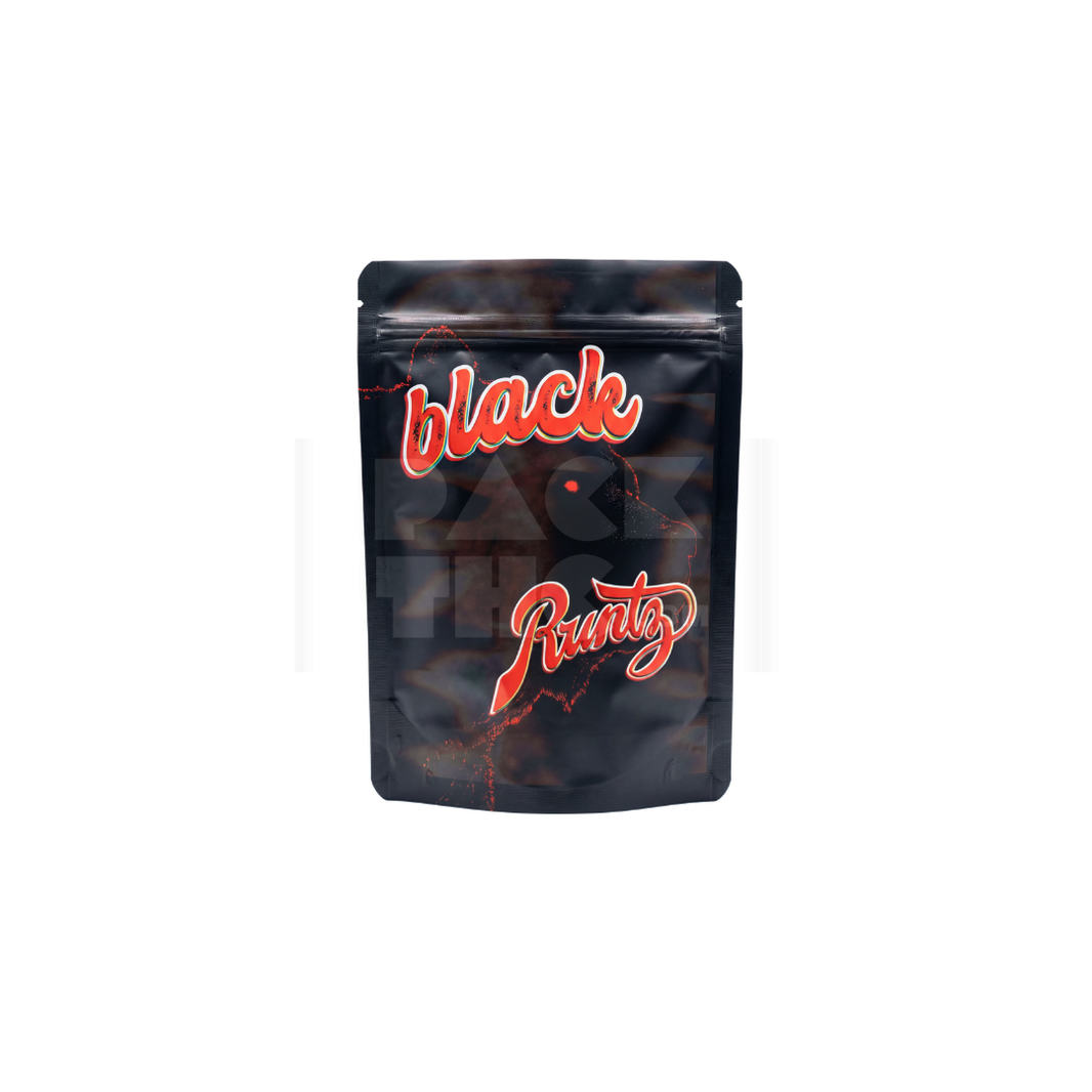 1 Grams Black Runtz Mylar Bag