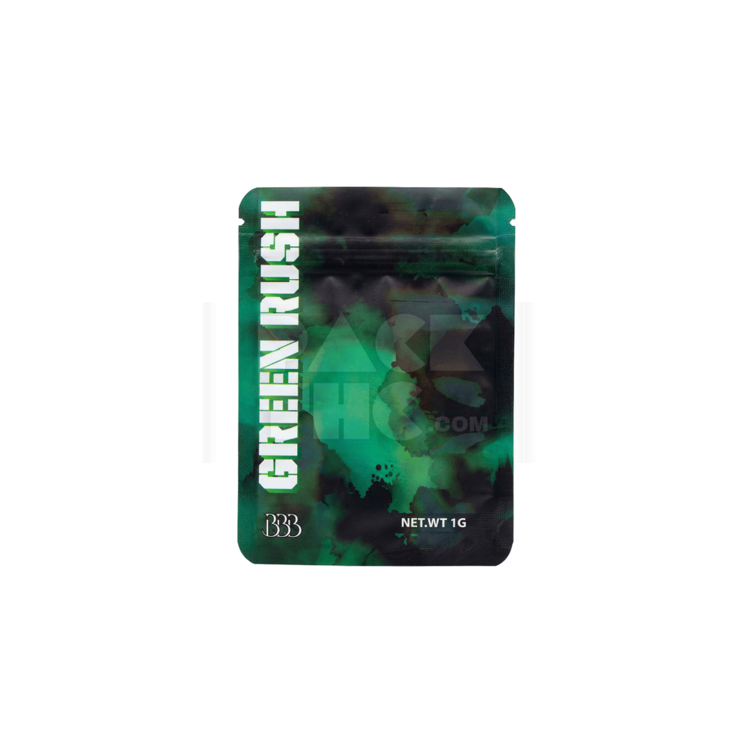 1 Grams Green Rush Mylar Bag