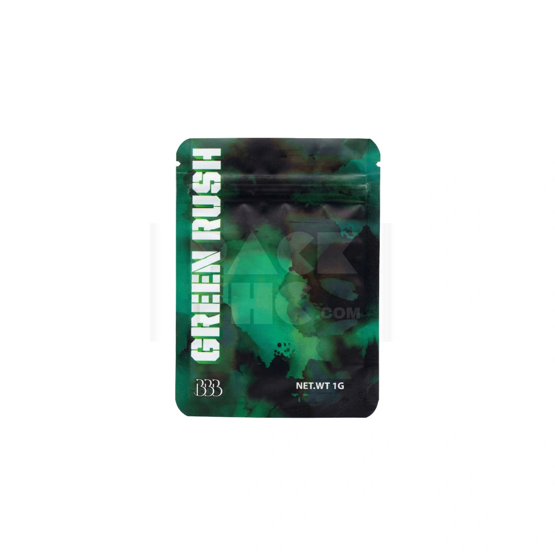 1 Grams Green Rush Mylar Bag (100 Count)
