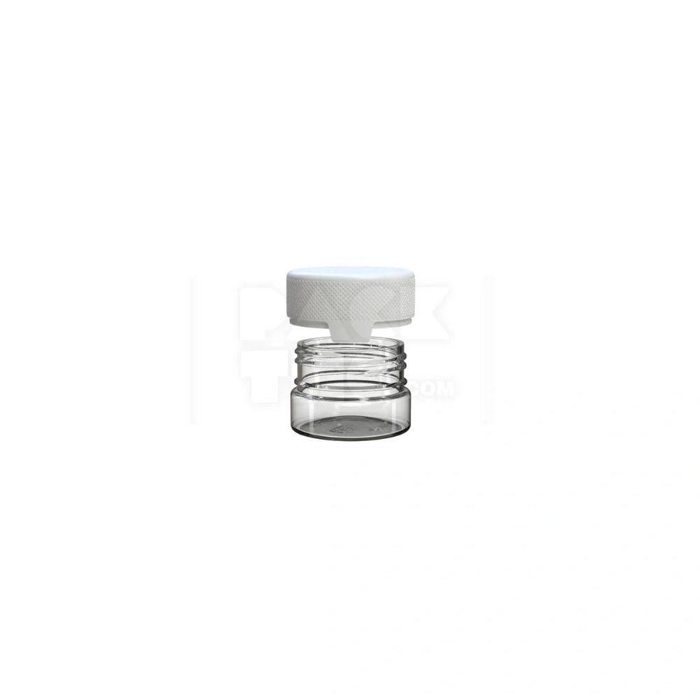1oz 30cc aviator cr container clear natural white cap 500 count