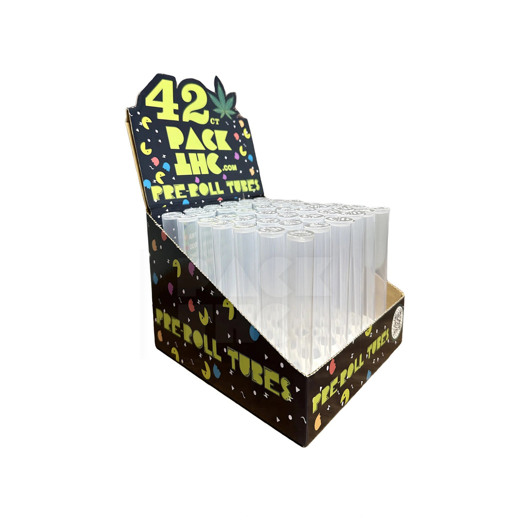 116mm CR POP-TOP TUBE - CLEAR | 42 COUNT DISPLAY PACK Pack THC