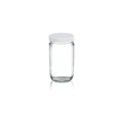 1 gallon clear pet round wide mouth plastic jar clear with white lid