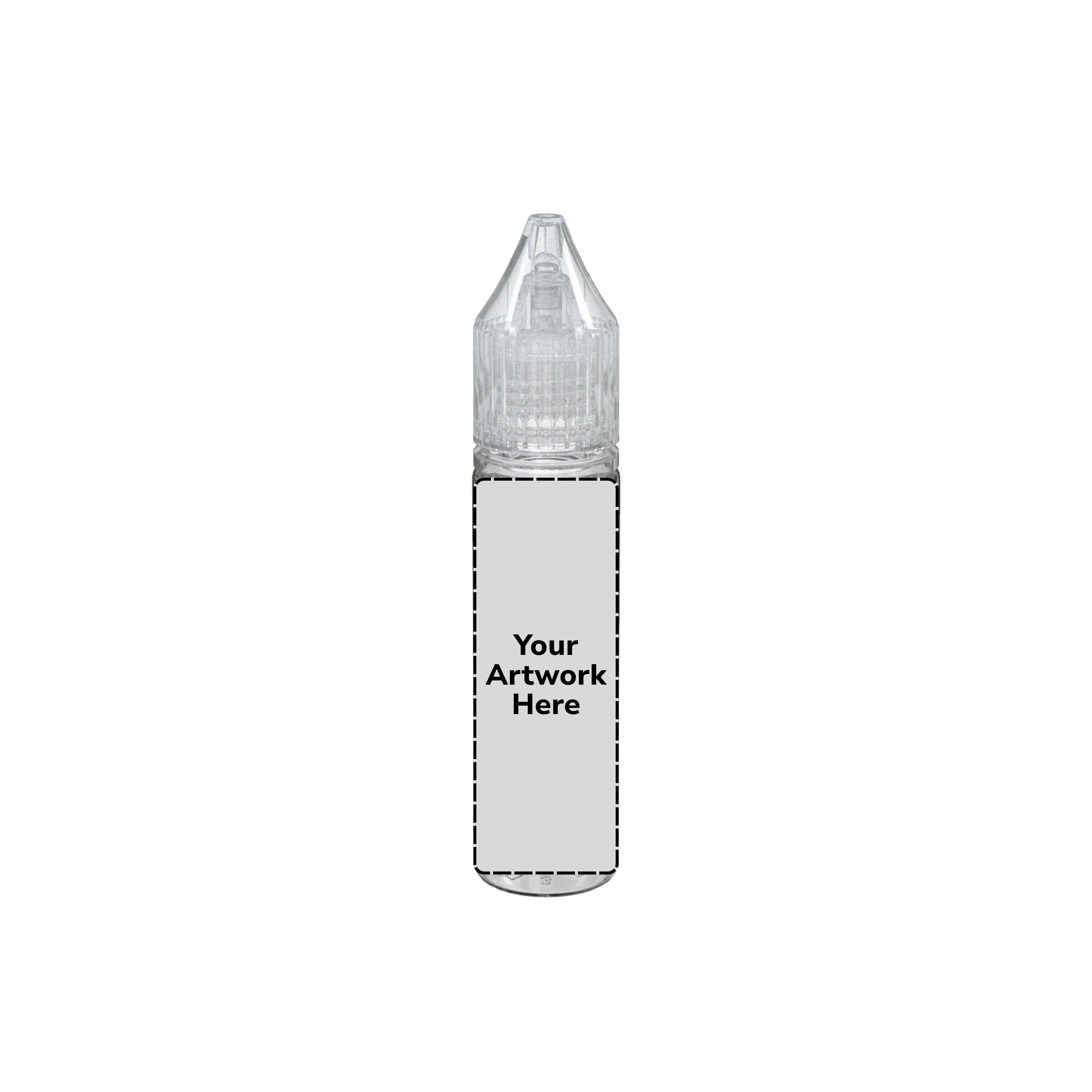 20ml unicorn bottle clear clear cap