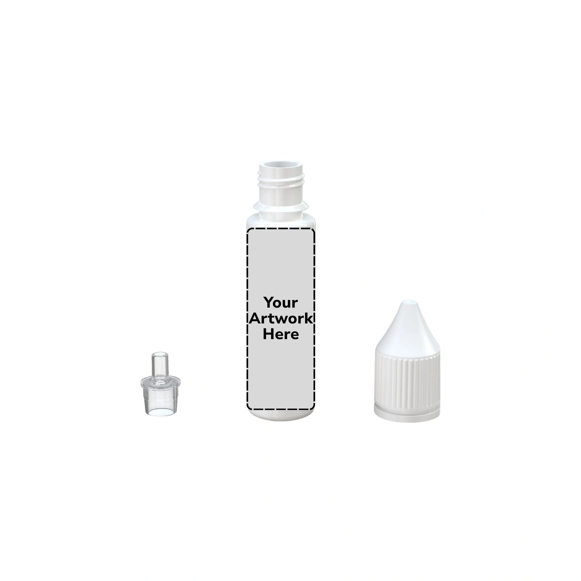 20ml unicorn bottle opaque white