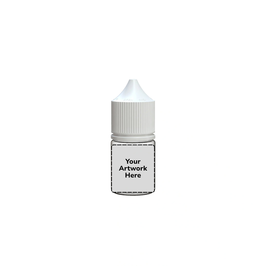 20ml unicorn bottle clear white cap