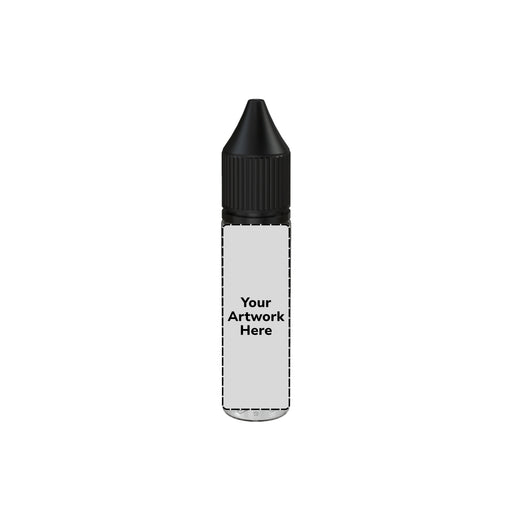 20ml unicorn bottle clear black cap