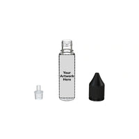 20ml unicorn bottle clear black cap
