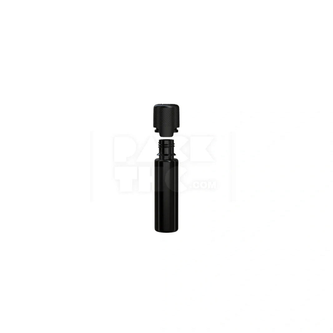 image 20ml aviator cr bottle with friction fit closure tamper evident break off band opaque black bottle with opaque black closure 1000 count