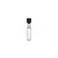 20ml aviator cr bottle with friction fit closure tamper evident break off band clear natural bottle with opaque black closure 1000 count