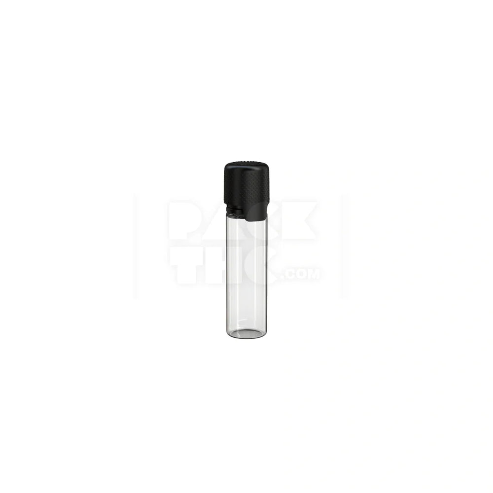 20ml aviator cr bottle with friction fit closure tamper evident break off band clear natural bottle with opaque black closure 1000 count