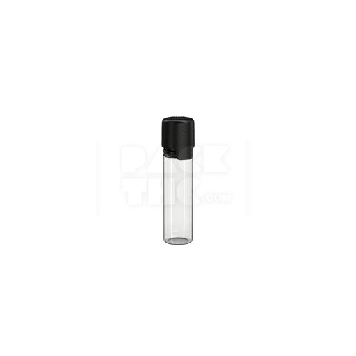 20ml aviator cr bottle with friction fit closure tamper evident break off band clear natural bottle with opaque black closure 1000 count