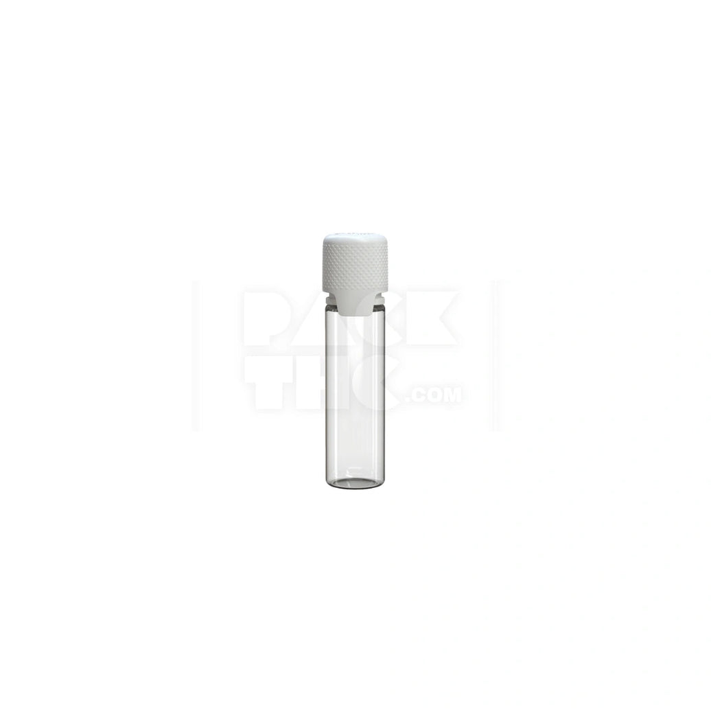 20ml aviator cr bottle with friction fit closure tamper evident break off band clear natural bottle with opaque white closure 1000 count