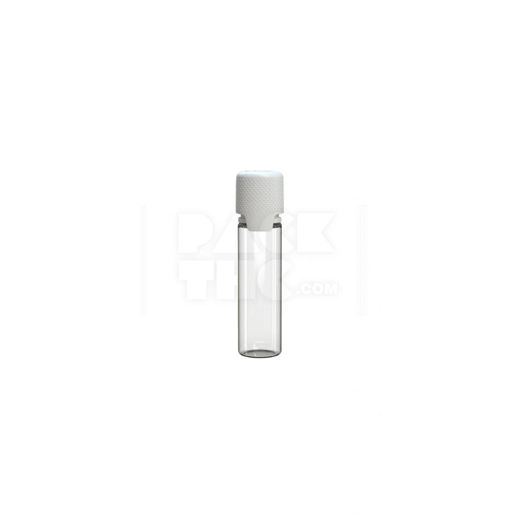 20ml aviator cr bottle with friction fit closure tamper evident break off band clear natural bottle with opaque white closure 1000 count