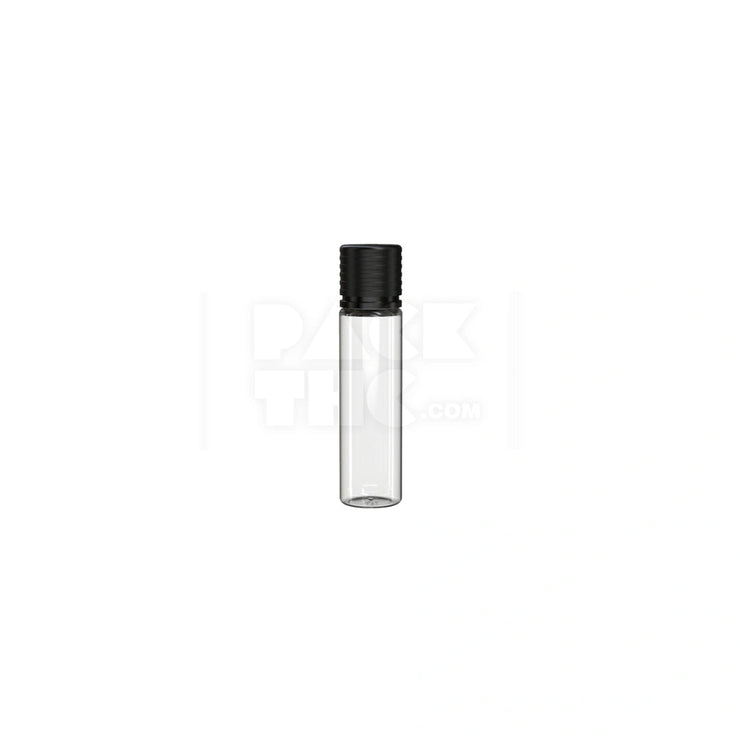 20ml spiral cr bottle clear natural black cap 1000 count