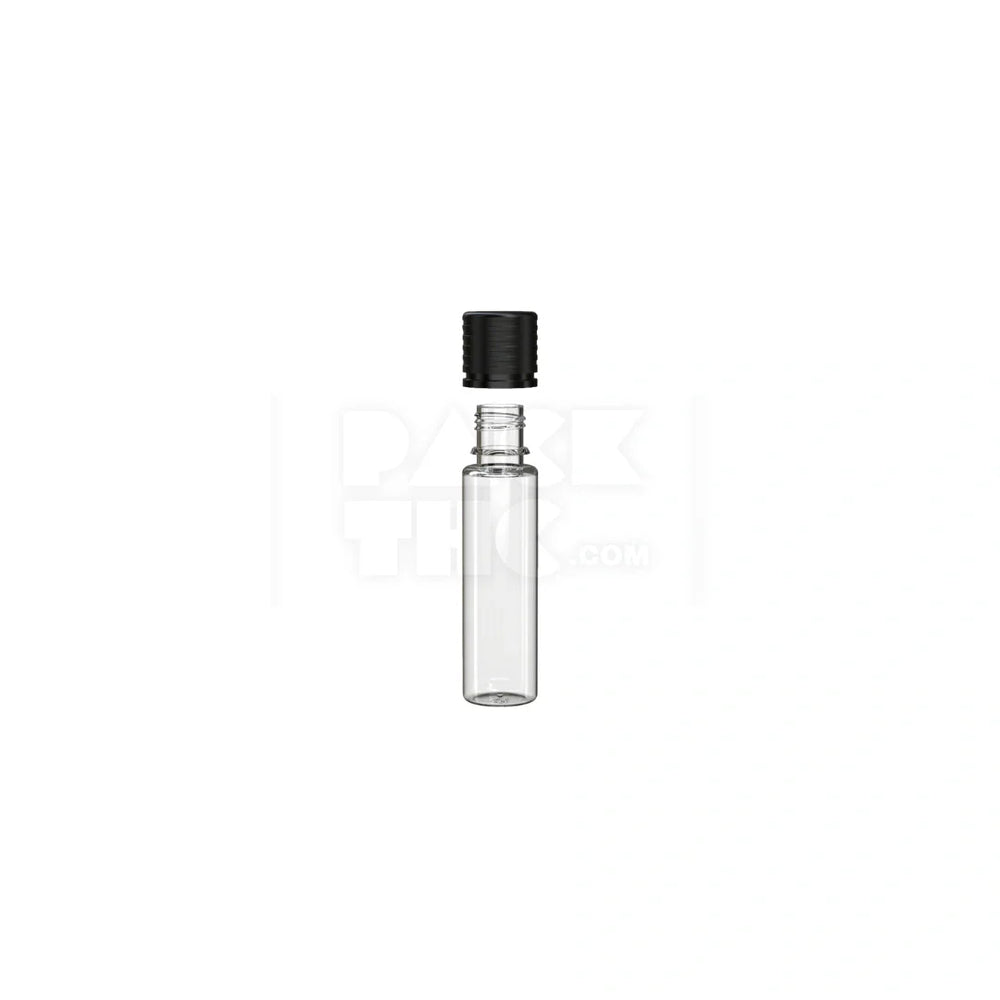 20ml spiral cr bottle clear natural black cap 1000 count