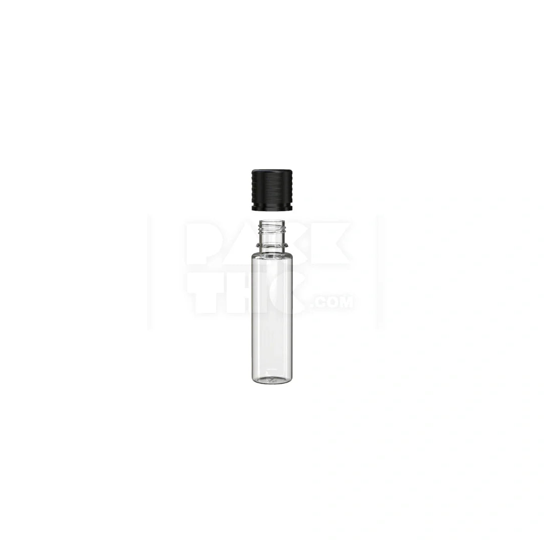 20ml spiral cr bottle clear natural black cap 1000 count