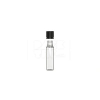 20ml spiral cr bottle clear natural black cap 1000 count
