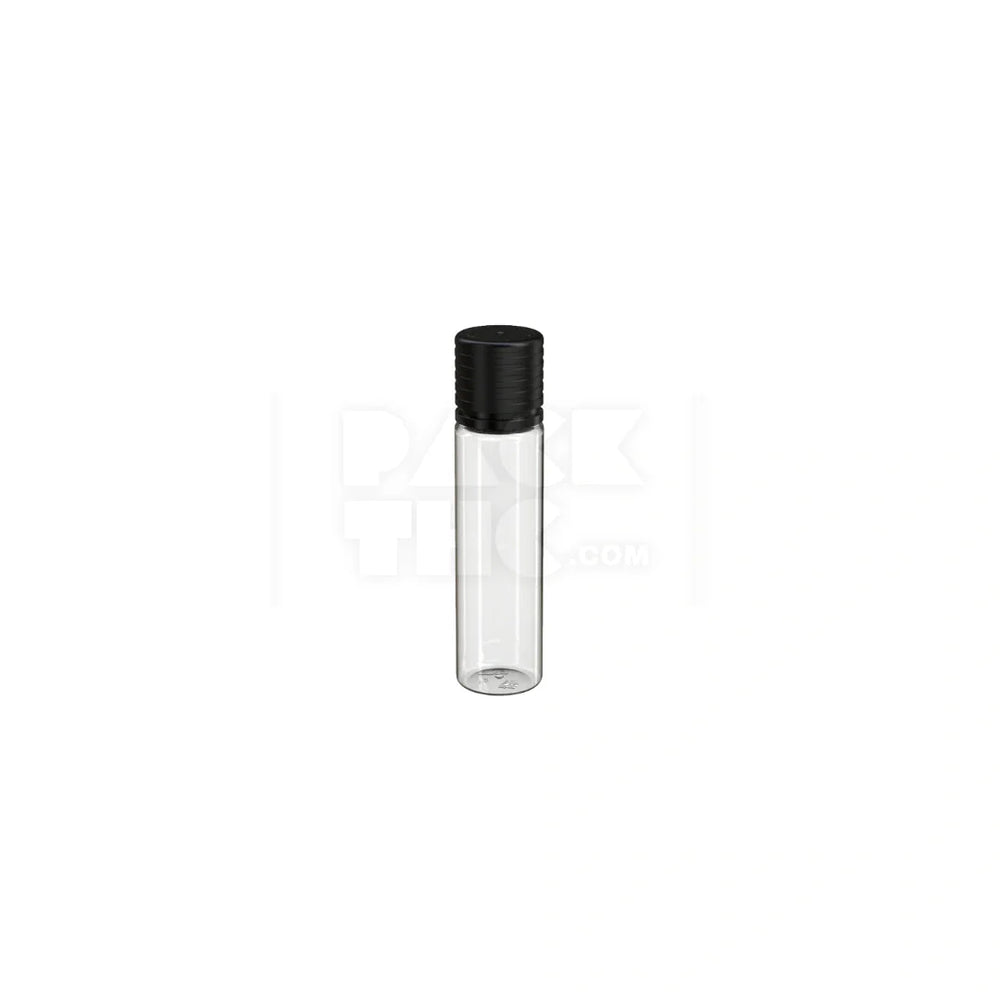 20ml spiral cr bottle clear natural black cap 1000 count